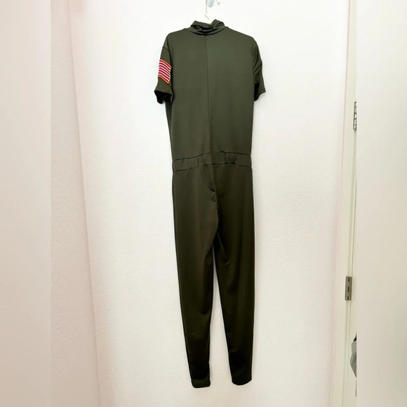 Spirit uniform costume naval jumpsuit Cosplay USA Costume military green sz XS - Picture 6 of 8